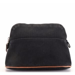 Hermès Bolide Trousse de Voyage Canvas Cosmetic Pouch – Black